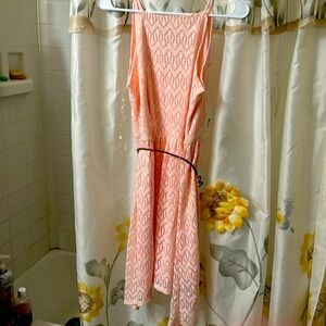 Woman pink beautiful dresses